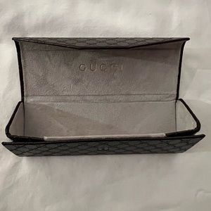 Gucci unisex brown eyeglass case